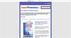 Desktop Screenshot of concertpromotions.net